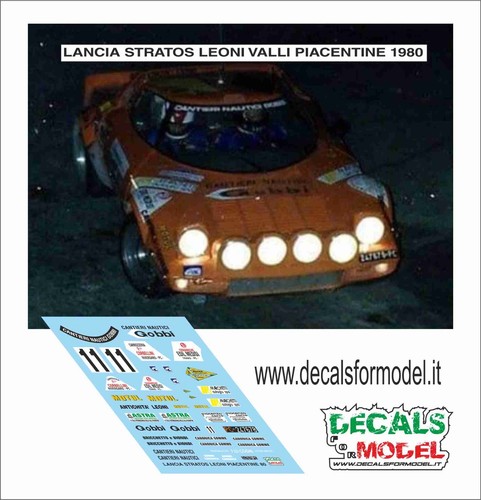 Decals lancia stratos - 1:43,