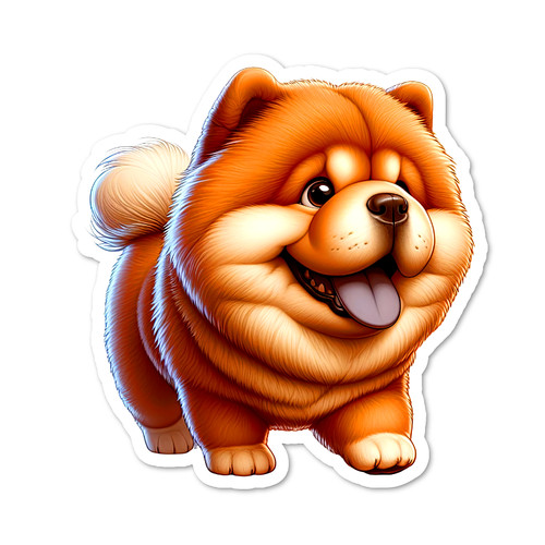 Chow adesivo vinile - chow,