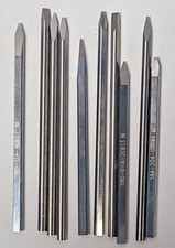 Lotto 10 Punte Incisione Carburo Solido 1/8" Orologiaio Gioielli Tornio Incisore CNC