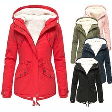 Parka con cappuccio tinta