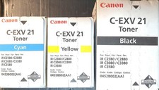 Canon C-EXV 21 Toner Lot 3pcs