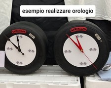 gomme ruote pneumatici go kart per realizzare orologio, posacenere e varie