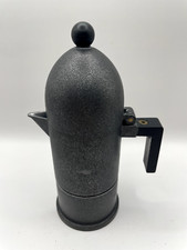 Caffettiera Alessi Cupola design M Rossi 2 tazze grigio/ alluminio vintage