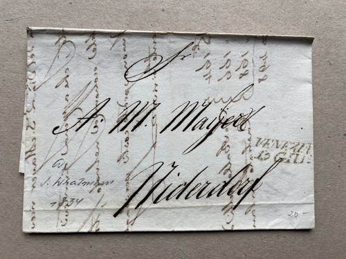 Lettera prefilatelica - m),