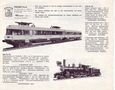 catalogo POCHER NEW ITEMS 1965-1966 Trains HO - Cannon - FIAT 130     F E D   aa