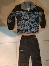 lotto 1617 tuta neve bimbo grigio THE NORTH FACE 9/10 anni 134-140 cm