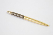 Vintage (c1960) Parker Debutante Gold Plated with Fish Scale Ballpoint Pen.