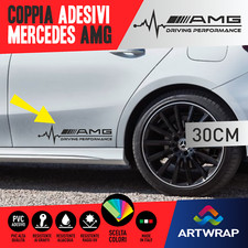 Coppia Adesivi Stickers  MERCEDES AMG tuning sport Driving Performance
