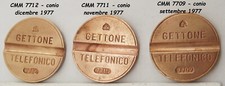3 GETTONE TELEFONICO CMM 7709