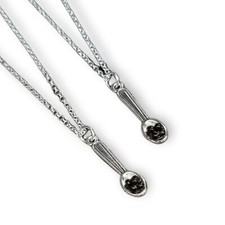 Collana Ciondolo Cucchiaio Caviale Argento Ossetra Beluga Ciondolo Caviale Gioielli Alimentari