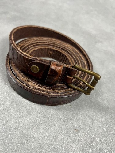 Ceinture cuir marron - , style
