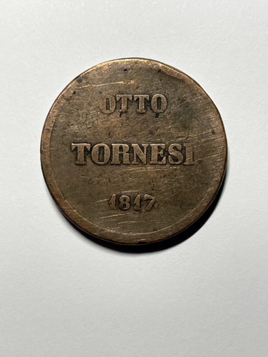 Otto tornesi 1817 ferdinando - tornesi,