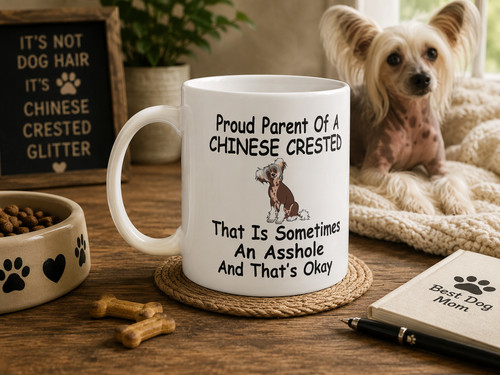 Cane crestato cinese regalo - cane,