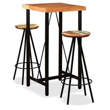 Set da Bar 7 pz Legno Massello