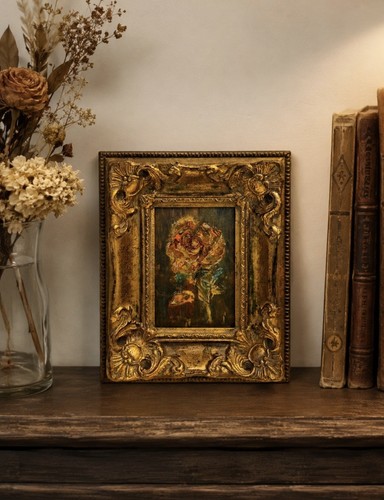Quadro rosa materica dipinto - materica,