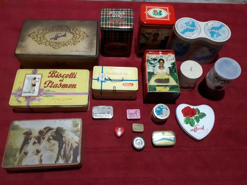 Scatole contenitori latta - contenitori,