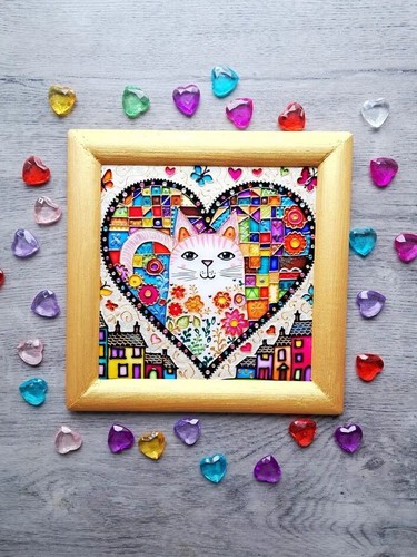 Quadro originale naif - , nel