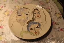 Treccani Ernesto Piatto in porcellana numerato cm 48