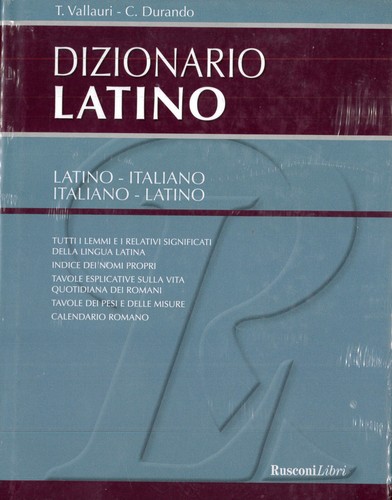 Dizionario latino rusconi - dizionario,