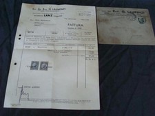 FATTURA DITTA LAURENTI MACCHINE AGRICOLE HEINRICH LANZ MANNHEIM 1939 TRATTRICI 