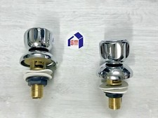 COPPIA RUBINETTI RUBINETTO CALDO FREDDO 1/2 PER BATTERIA BIDET ITA