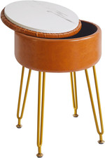 Faux Cuoio Rotondo Poggiapiedi