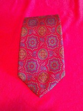 SALVATORE FERRAGAMO PURA SETA VINTAGE MADE IN ITALY CRAVATTA TIE KRAWATTE ネクタイ