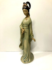 SCULTURA PORCELLANA STATUA FIGURINE DOLL COLLECTION Geisha ARTE ORIENTALE xx sec