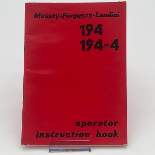 Libretto istruzioni operatore
