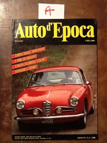 Auto epoca maggio 1989 - auto,