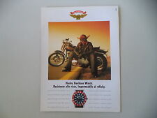 advertising Pubblicità 1990 HARLEY DAVIDSON OROLOGIO WATCH