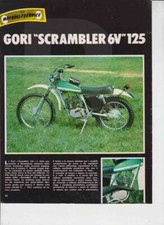 advertising Pubblicità  MOTO GORI 125 SCRAMBLER 74 MOTOITALIANE REGOLARITA EPOCA