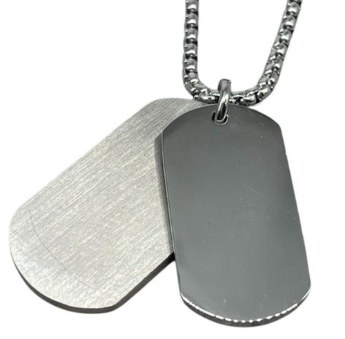 Collana uomo targhetta - collana,