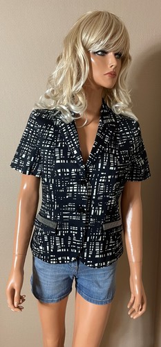 Veste blazer noir blanc - blazer, et