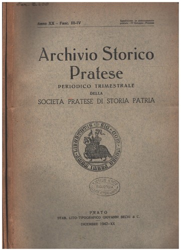 Archivio storico pratese 3 - storico, (3