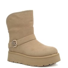 GUESS Donna numero 37. Stivaletti Beige imbottiti. FLFDOLESU10.