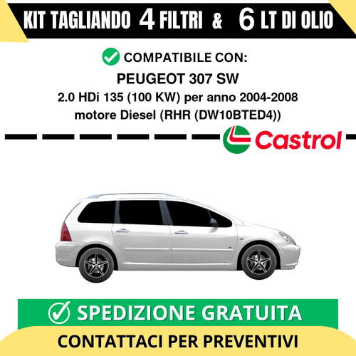 Tagliando per peugeot - tagliando, sw