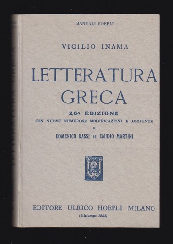 Manuale hoepli letteratura - manuale,