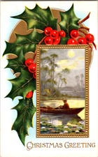 Cartolina d'epoca auguri di