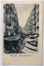 Cartolina Napoli mercato basso