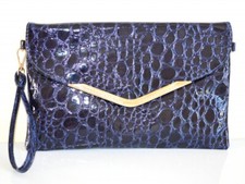 BORSELLO BORSA donna blu oro