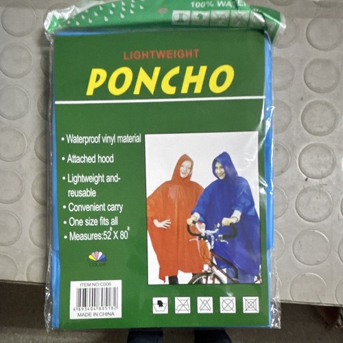 Poncho impermeabile leggero