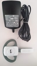 AURICOLARE WIRELESS UFFICIALE MICROSOFT XBOX 360 CON CARICABATTERIE BIANCO