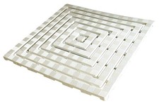 CENNI PE60 Pedana Doccia per Esterno in Plastica Antiscivolo 60x60 cm Tappeto