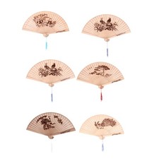  6 Pcs Ventagli Cinesi Vintage Ventaglio Cinese Fan Retrò Danzante