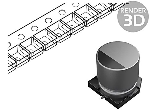 Condensatore eeehb1c100ar - x,