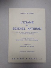 ESAME DI SCIENZE NATURALI VOL.2 ANATOMIA E FISIOLOGIA UMANA EDIZIONI BIGNAMI  