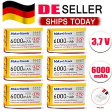 6X Batteria LiPo 3,7V 6000