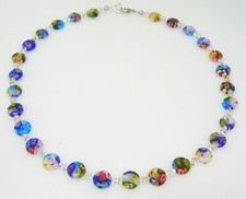 Collana Murano Art Millefiori Vetro Colorato Multicolore Multicolore 202j