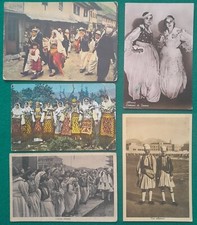 Albania Costumi Lotto 5 Cartoline Anni '40 Rarissime